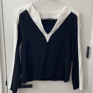 Zara Y2K Style Blouse Top V Neck M